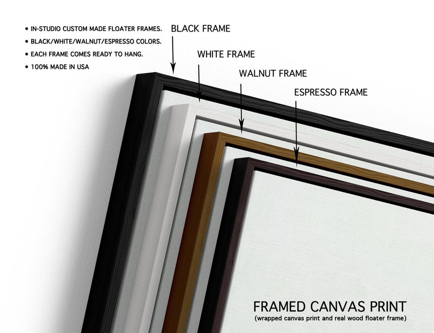Framed Wedding Photo Vows Canvas