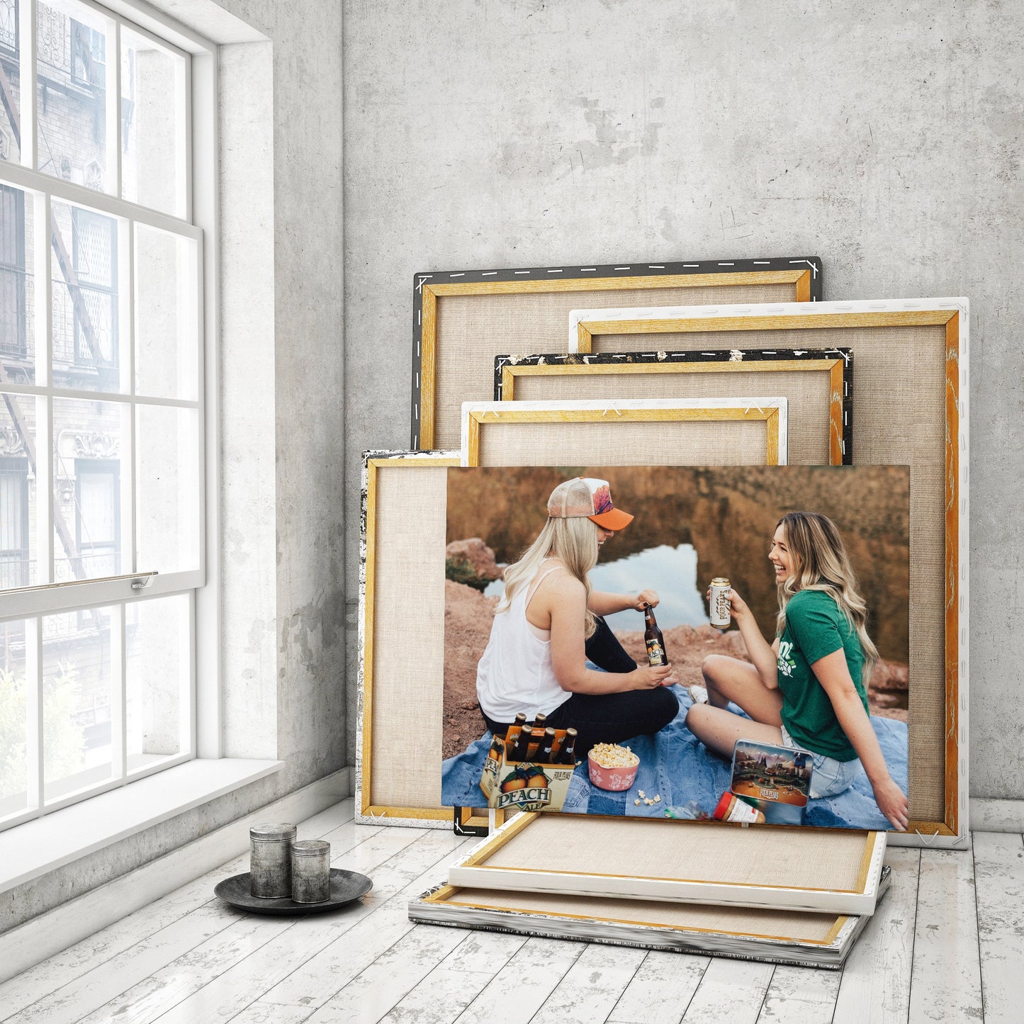 Best Friends Photo on canvas
