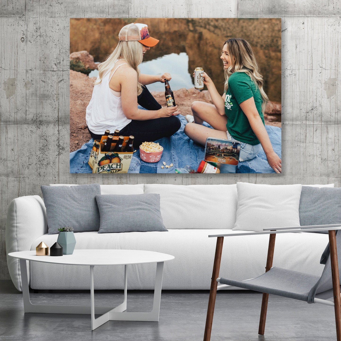 Best Friends Photo on canvas