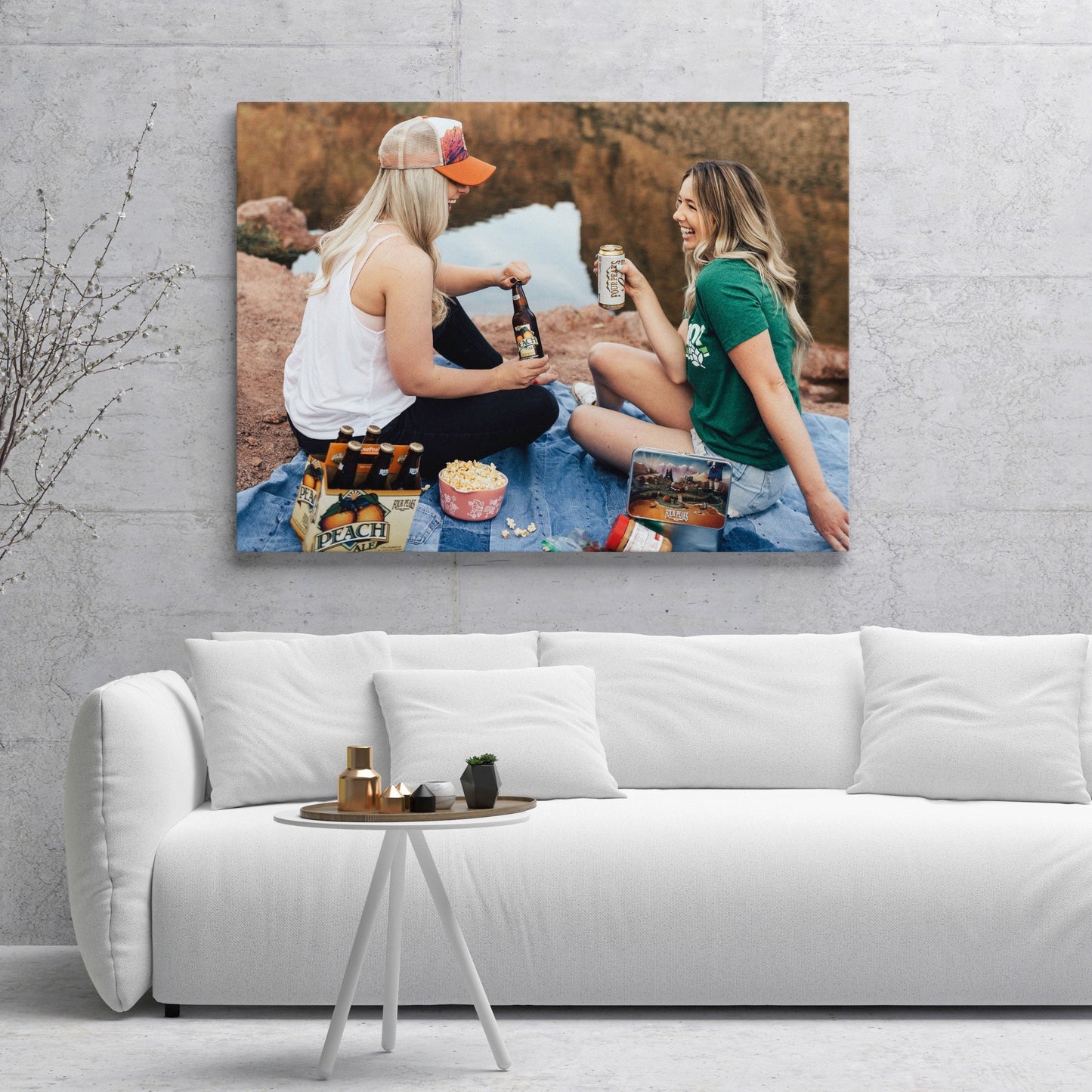 Best Friends Photo on canvas