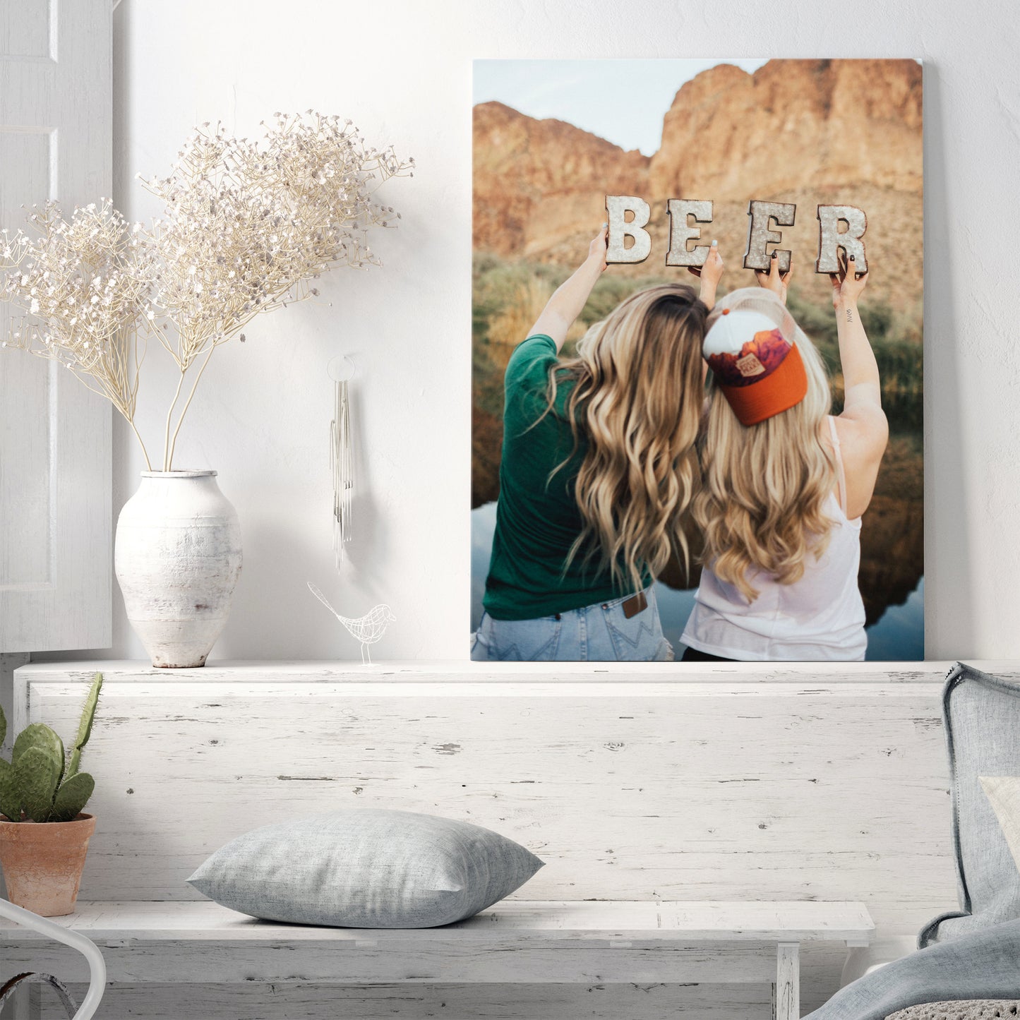 Best Friends Photo on canvas