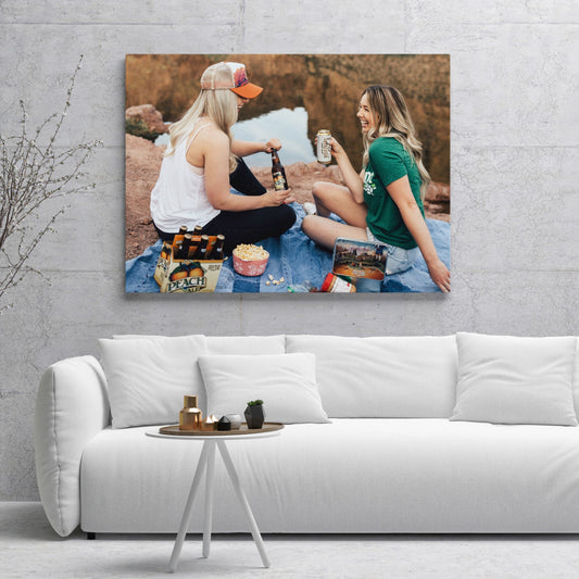 Best Friends Photo on canvas