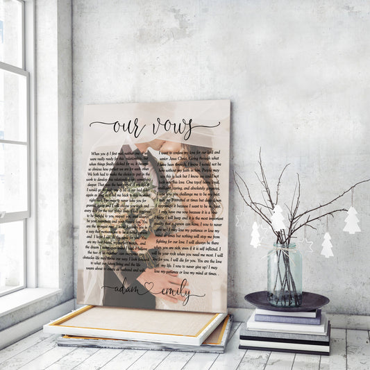 Our Vows canvas print