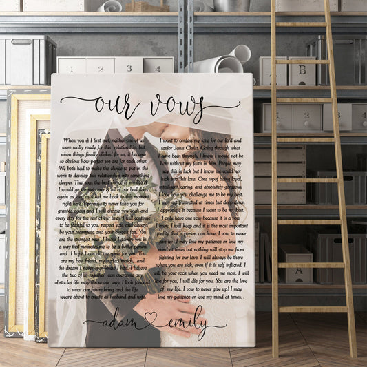 Wedding Vows Canvas